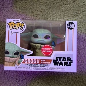Grogu with Butterfly Funko Pop